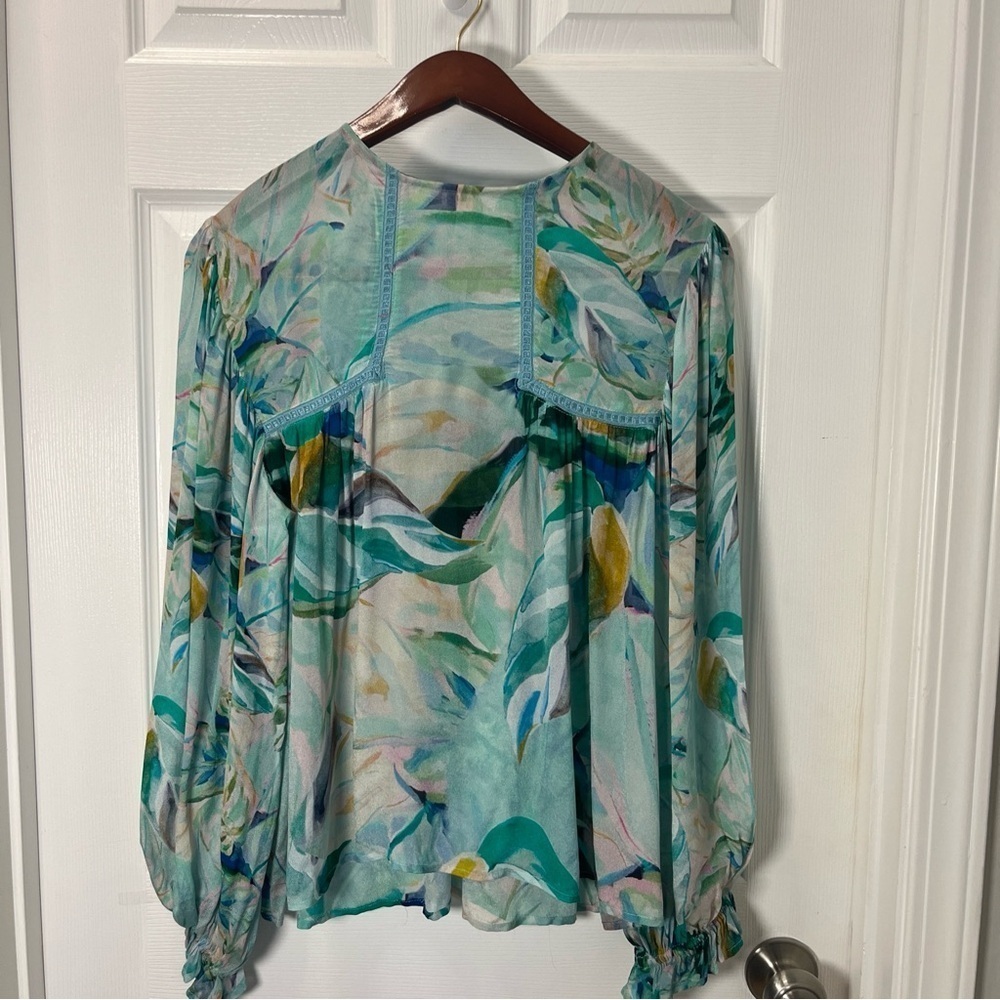 Anthropologie Blank Women's Blouse pastel size small - Picture 2 of 11